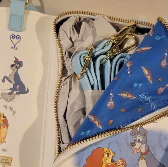 NWT Disney Loungefly Lady Tramp book purse wallet - Picture 11 of 14